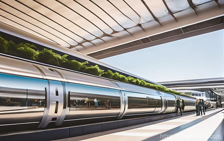 하이퍼루프 개발을 위한 정부 정책 제안 - A dynamic, interior view of a cutting-edge Hyperloop research and development facility in Portugal. ...