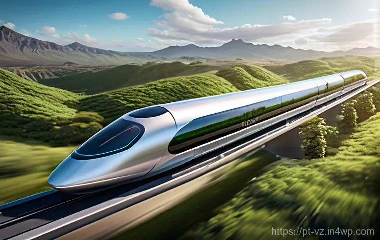 하이퍼루프를 통한 도시 간 이동의 변화 - **Prompt 2: Hyperloop Station as a Hub of Connectivity**
    "A bustling, beautifully designed Hyper...
