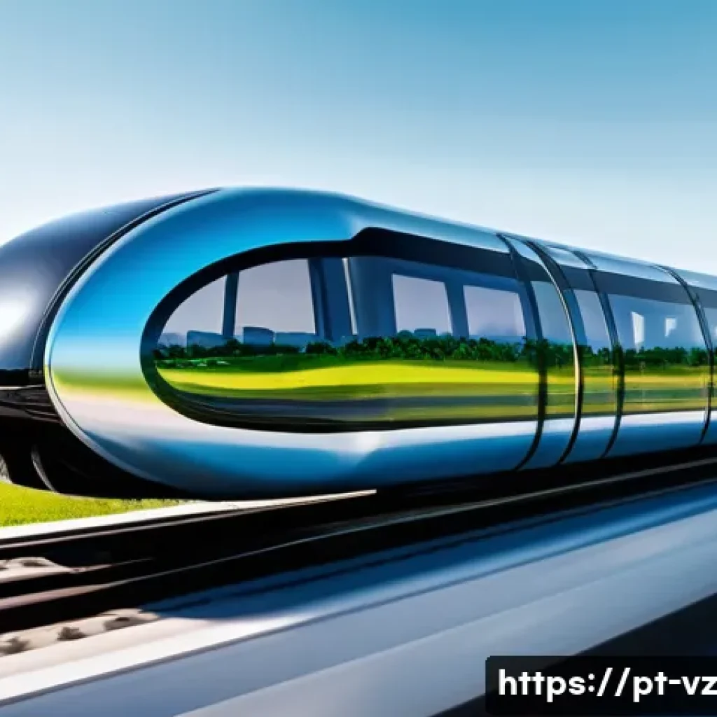 하이퍼루프 시스템의 사용자 니즈 파악 - **Prompt:** A sleek, futuristic Hyperloop pod glides effortlessly through a translucent vacuum tube,...